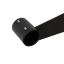 12” Black Slatwall Hangrail Bracket Holds 1-1/4” Round Tube, Heavy Duty Retail Display Support for Clothing Rack & Store Fixture