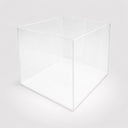 12'' x 12'' x 12'' Clear Acrylic Display Cube Bin 5 Sided Lucite Retail Display Box for Countertops, Trade Shows, Stores & Home Organization
