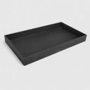 1-1/2" Deep Black Stackable Jewelry Tray, Organizer Display Case for Rings, Earrings & Accessories