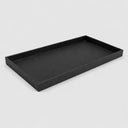1" Deep Black Stackable Jewelry Tray, Organizer Display Case for Rings, Earrings & Accessories