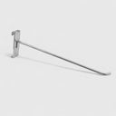 50 Pcs 12" Chrome Gridwall Hooks, Long Metal Display Hooks for Gridwall Panels, Retail Store Merchandise Hanging