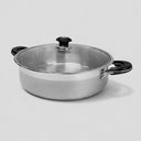 18 Quart Stainless Steel Low Pot 15-1/2" Cooking Pot, Low Stock Pot for Stews, Soups, Braising & One-Pot Meals