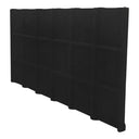 18-Compartment Black Velvet Jewelry Tray Insert – 14" x 7.5" Organizer Liner for Rings, Earrings & Small Accessories