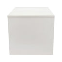 White 18” x 18” x 18” Cube Pedestal Display – Knockdown Retail Base Fixture for Store, Boutique & Showroom Merchandising