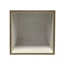 White 18” x 18” x 18” Cube Pedestal Display – Knockdown Retail Base Fixture for Store, Boutique & Showroom Merchandising