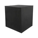 18" x 18" x 24" Black Knockdown Pedestal Display Base, Cube Box Retail Fixture for Store, Boutique, Gallery & Showroom Merchandising