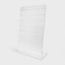 19” Clear Acrylic Earring Display Stand, Carded Lucite Jewelry Retail Fixture for Countertop & Store Displays