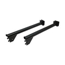 2 Pcs 12” Shelf Support Hangrail Bracket – Matte Black Retail Fixture for Wall-Mounted Rack & Display Systems