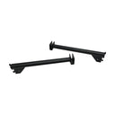 2 Pcs 12” Shelf Support Hangrail Bracket – Matte Black Retail Fixture for Wall-Mounted Rack & Display Systems