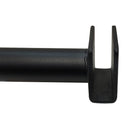 2 Pcs 12” Shelf Support Hangrail Bracket – Matte Black Retail Fixture for Wall-Mounted Rack & Display Systems