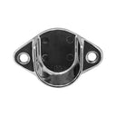 2 Pack 4 Ft Metal Closet Rod Set 1-1/16” Round Tubing with 4 U-Flange Half Round Wall Mount Flanges, Chrome Garment Hanging Rod Kit