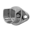 2 Pack 4 Ft Metal Closet Rod Set 1-1/16” Round Tubing with 4 U-Flange Half Round Wall Mount Flanges, Chrome Garment Hanging Rod Kit