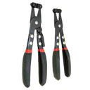 2 Pc Hose Clamp Pliers Set, Non-Slip Handle Hose Clip Pliers for Fuel, Coolant & Radiator Hose Clamps, Automotive Repair Tool Set
