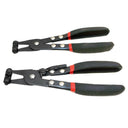 2 Pc Hose Clamp Pliers Set, Non-Slip Handle Hose Clip Pliers for Fuel, Coolant & Radiator Hose Clamps, Automotive Repair Tool Set