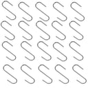 20 Pcs Stainless Steel 3” S Hooks, Hanging Hooks for Retail Displays, Bathroom, Kitchen & Storage Organization