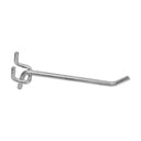 20 Pcs Pegboard Hooks 8" Long Zinc Steel Wire Shelving Hooks for 1/4” Thick Pegboard Wall Displays & Storage