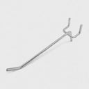 20 Pcs Pegboard Hooks 2” Long, Zinc Steel Wire Shelving Hooks for 1/8” Thick Pegboard Wall Displays & Storage