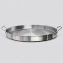 22" Stainless Steel Concave Comal Griddle Pan, Large UP Curved Grill & Fry Pan for Tortillas, Tacos, Meats & Mexican Cooking