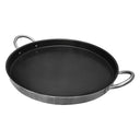 22" Aluminum Nonstick Comal Griddle Pan – Flat Grill Top & Spanish Paella Pan, 2" Deep for Tortillas, Grilling & Everyday Cooking