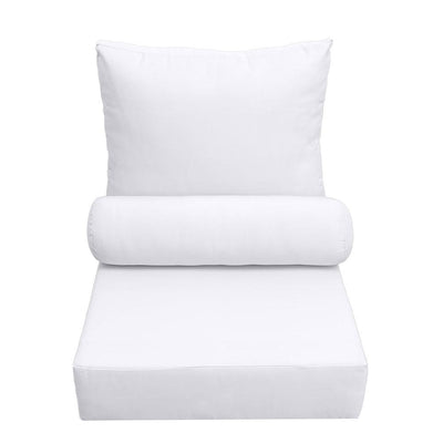 23 x 24 x 6 Knife Edge Small Outdoor Deep Seat Back Rest Bolster Cover ONLY-AD105