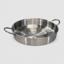 23" Wide x 7" High Stainless Steel Comal Frying Griddle Pan Chicharron Deep Fry Pan For Carnitas Panza Abajo