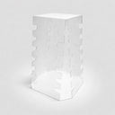 18"H Clear Acrylic Rotating Eyeglass Display Stand 360° Countertop Rack Holds 24 Pairs of Sunglasses & Eyeglasses Retail Showcase