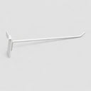 24 Pcs 12” Gloss White Slatwall Hook, Retail Display Wire Metal Hanger for Store Wall Merchandising & Panel Fixture