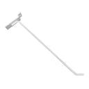 24 Pcs 12” Gloss White Slatwall Hook, Retail Display Wire Metal Hanger for Store Wall Merchandising & Panel Fixture