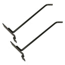 24 Pcs 8” Raw Steel Slatwall Hook, Retail Display Wire Metal Hanger for Store Wall Merchandising & Panel Fixture