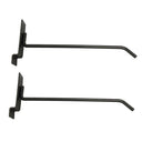 24 Pcs 8” Raw Steel Slatwall Hook, Retail Display Wire Metal Hanger for Store Wall Merchandising & Panel Fixture