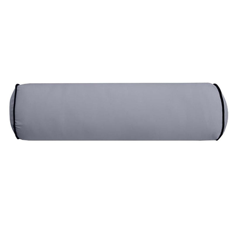 24 x 26 x 6 Contrast Pipe Trim Medium Outdoor Deep Seat Back Rest Bolster Cover ONLY-AD001