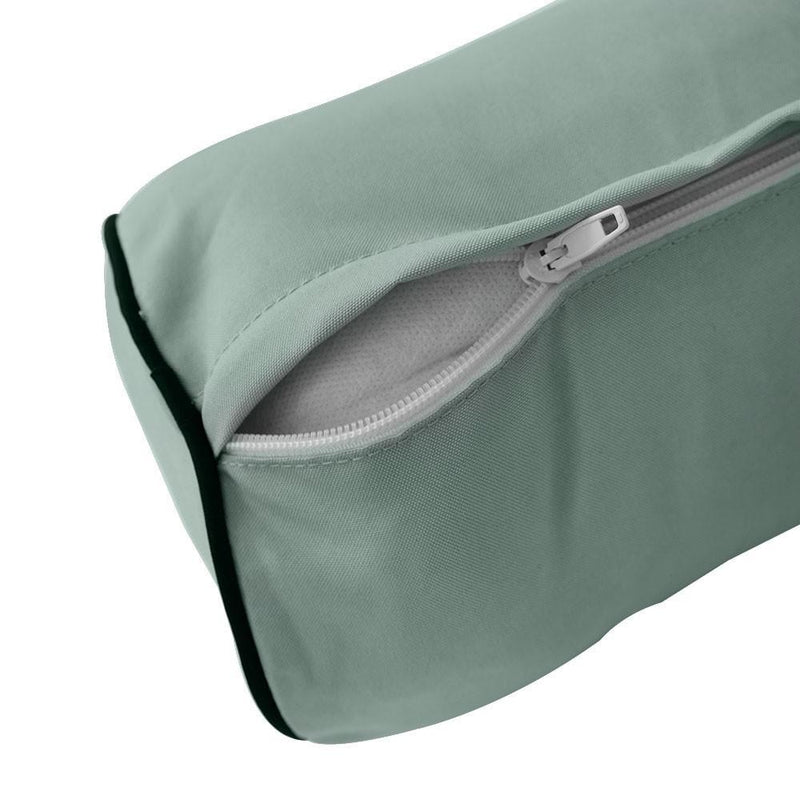 24 x 26 x 6 Contrast Pipe Trim Medium Outdoor Deep Seat Back Rest Bolster Cover ONLY-AD002