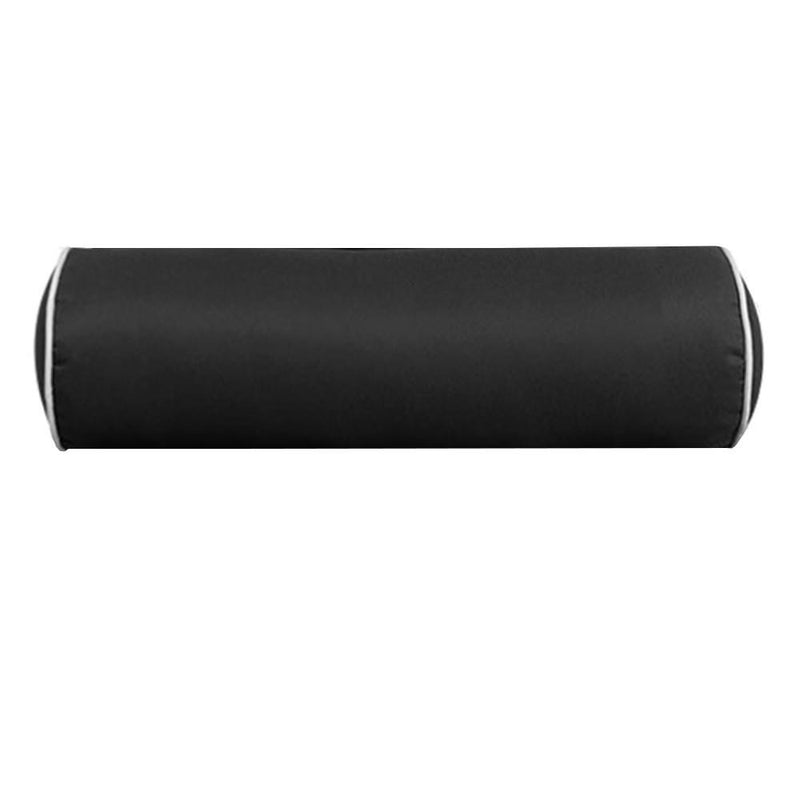 24 x 26 x 6 Contrast Pipe Trim Medium Outdoor Deep Seat Back Rest Bolster Cover ONLY-AD003