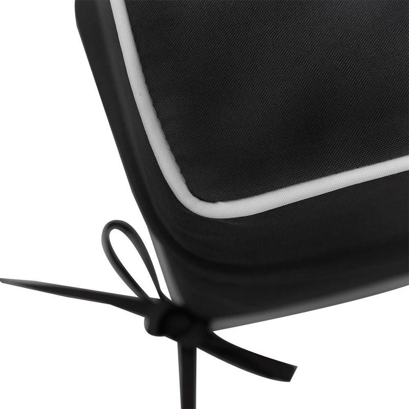 24 x 26 x 6 Contrast Pipe Trim Medium Outdoor Deep Seat Back Rest Bolster Cover ONLY-AD003