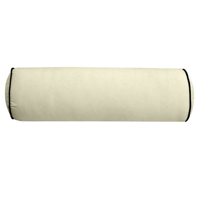 24 x 26 x 6 Contrast Pipe Trim Medium Outdoor Deep Seat Back Rest Bolster Cover ONLY-AD005