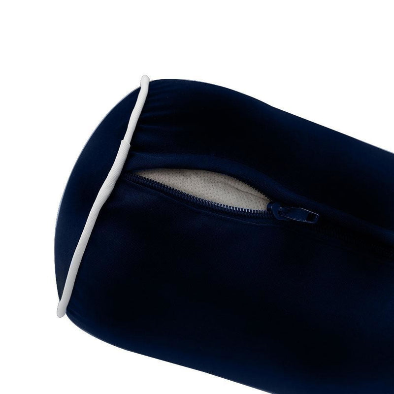 24 x 26 x 6 Contrast Pipe Trim Medium Outdoor Deep Seat Back Rest Bolster Cover ONLY-AD101