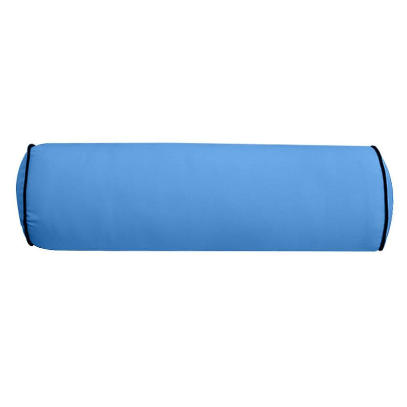 24 x 26 x 6 Contrast Pipe Trim Medium Outdoor Deep Seat Back Rest Bolster Cover ONLY-AD102