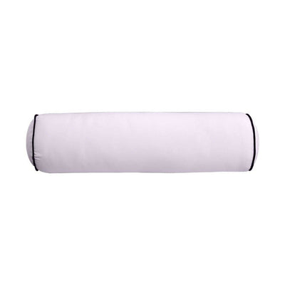 24 x 26 x 6 Contrast Pipe Trim Medium Outdoor Deep Seat Back Rest Bolster Cover ONLY-AD107