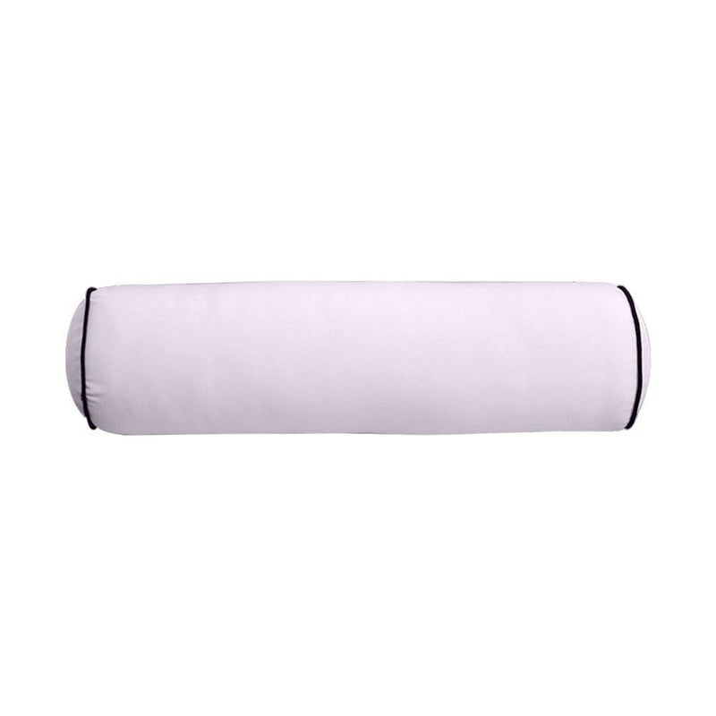 24 x 26 x 6 Contrast Pipe Trim Medium Outdoor Deep Seat Back Rest Bolster Cover ONLY-AD107