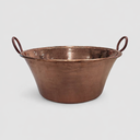 26" Heavy Duty Copper Jam Pan Large Cazo de Cobre for Carnitas, Tacos, Candy & Jams Professional Thick-Gauge Copper Pot