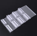20 Pcs Clear Plastic Wire Shelving Label Holder – 3” x 1-1/2” Shelf Tag Holder with Protective Sleeve for Retail Displays