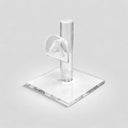 12 Pcs Clear Acrylic Single Eyeglass Display Stand 3" Lucite Countertop Holder for Eyeglasses & Sunglasses Retail Showcase