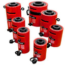 30 Ton Hydraulic Hollow Plunger Cylinder, 50mm Stroke Heavy Duty Jack Ram for Lifting, Pushing, Pulling and Maintenance Work
