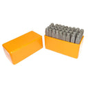 36 Pc 1/4” (6mm) Metal Punch Stamp Set, Lowercase Letters & Numbers Steel Marking Stamps for Jewelry, Ingot & Metal