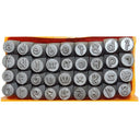 36 Pc 1/4” (6mm) Metal Punch Stamp Set, Lowercase Letters & Numbers Steel Marking Stamps for Jewelry, Ingot & Metal