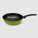 11" Nonstick Wok Frying Pan with 3D Diamond Coating – Korean Made, Scratch-Resistant Cookware for Stir Fry & Everyday Cooking