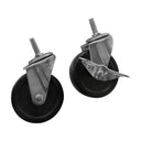 4 Pcs 3” Swivel Caster Wheels with Ball Bearings – 360° Rotation, Locking or No-Lock Options for Carts, Furniture & Equipment