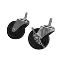 4 Pcs 3” Swivel Caster Wheels with Ball Bearings – 360° Rotation, Locking or No-Lock Options for Carts, Furniture & Equipment