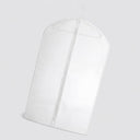 4 Pcs 24" x 40" Clear Vinyl Suit Garment Bag Clothes Cover with Zipper for Travel, Storage & Closet Protection