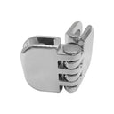 4 Pcs Chrome Glass Hinge Connector For 3/16” Tempered Glass Display Case Doors & Retail Shelving